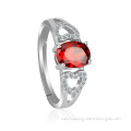 OUXI Design 925 Sterling Silver Gemstone Rings For Female